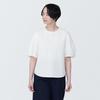 MUJI Short Sleeve Blouse Cool Broad Short Sleeve Blouse Ladies BC2JOA4S White S Women's