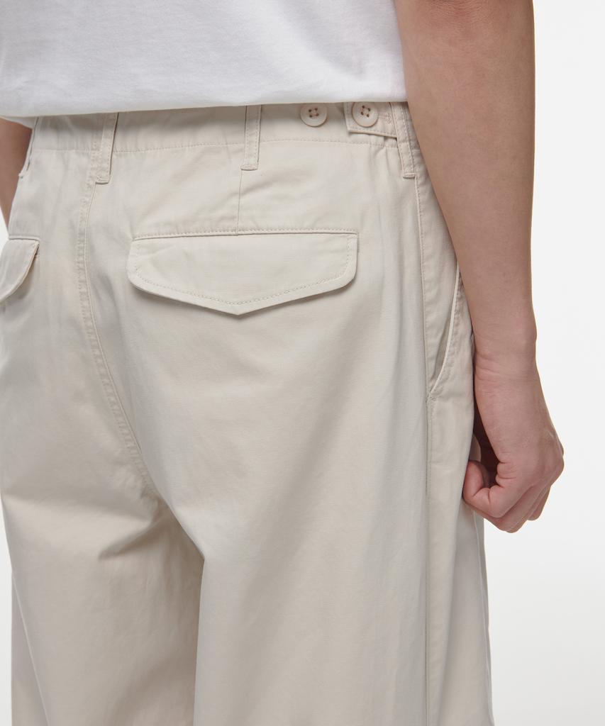 Musinsa Standard Хлопковые парашютные брюки [Кремовые]
