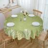 Simple Plant Leaves And Branches Round Table Cloth Festival Dining Waterproof Tablecloth Table Cover For Wedding Party Decor