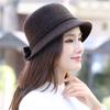 Корейская шерстяная шляпа для бассейна, женская осенне-зимняя шапка, теплая шерстяная шапка для женщин
