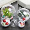 Wholesale Transparent DIY Plastic Ball Filling Decorative Hanging Ornaments Christmas Tree Open Ball Box Gifts for Wedding Party