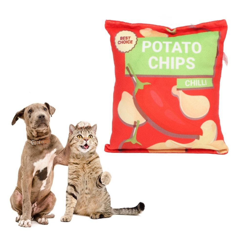 Crinkle Paper Inside Plush Pet Toy Bite Tough Crinkle Paper Pet Toy Cat Dog Boredom Relief