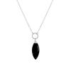 Collier - Ayom - Alliage Rhodié - Onyx - Taille Unique - Noir