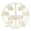2 Pcs Ginkgo Leaf Decoration Modern Simple Nordic Style Metal Golden Ginkgo Leaf Wrought Iron Wall