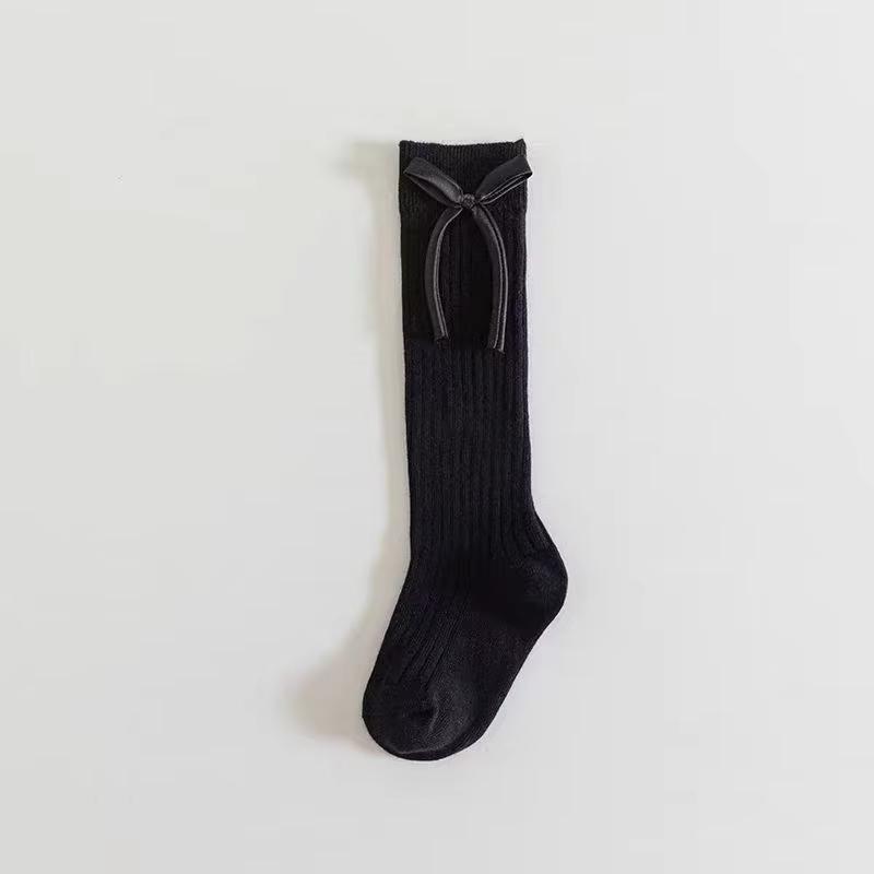 1 Pair Girls Cotton Bow Tube Socks Soft Breathable Candy Princess Kids School Socks For Children Fashion Wear