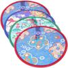 Style Round for Beach Lawn with Pocket Summer Folding Fans Hand Fan Kid Outdoor Flying Disk