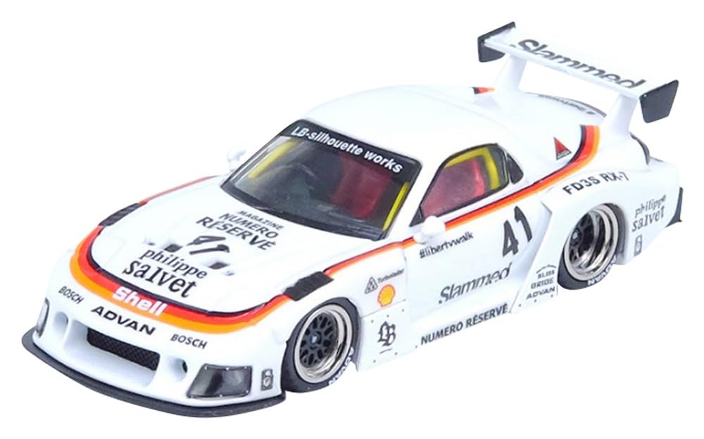 Inno Models Mazda RX7 Super Silhouette White Finished Product 1/64 (FD3S) LB-WORKS