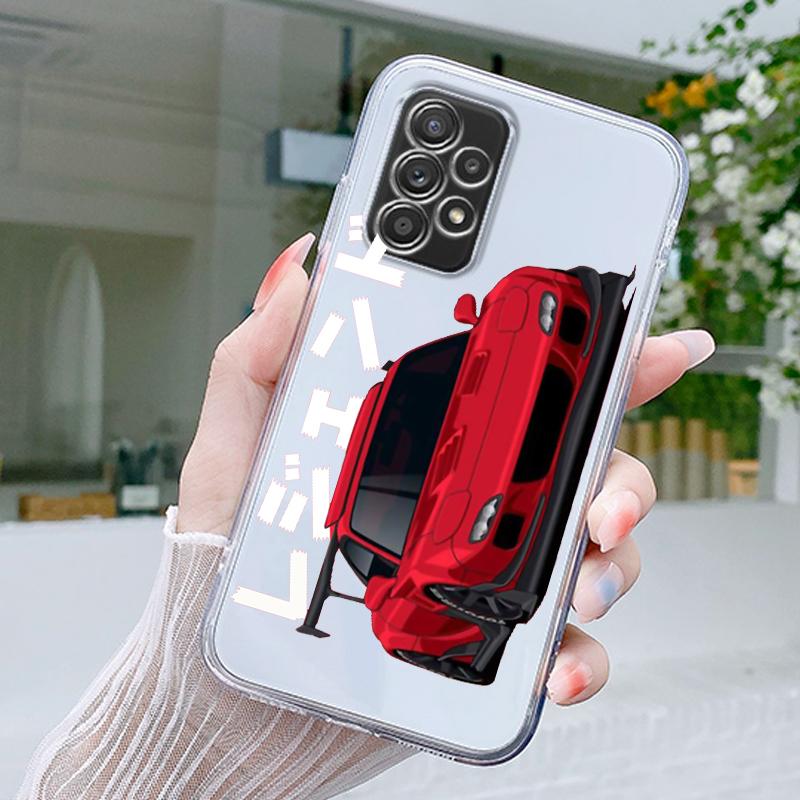 Чехол для спортивного автомобиля JDM Tokyo Drift для Samsung A15 A13 A35 A55 A51 A71 A41 A31 A21S A05 A17 A23 A25 A33 A53 A73 5G A07 4G