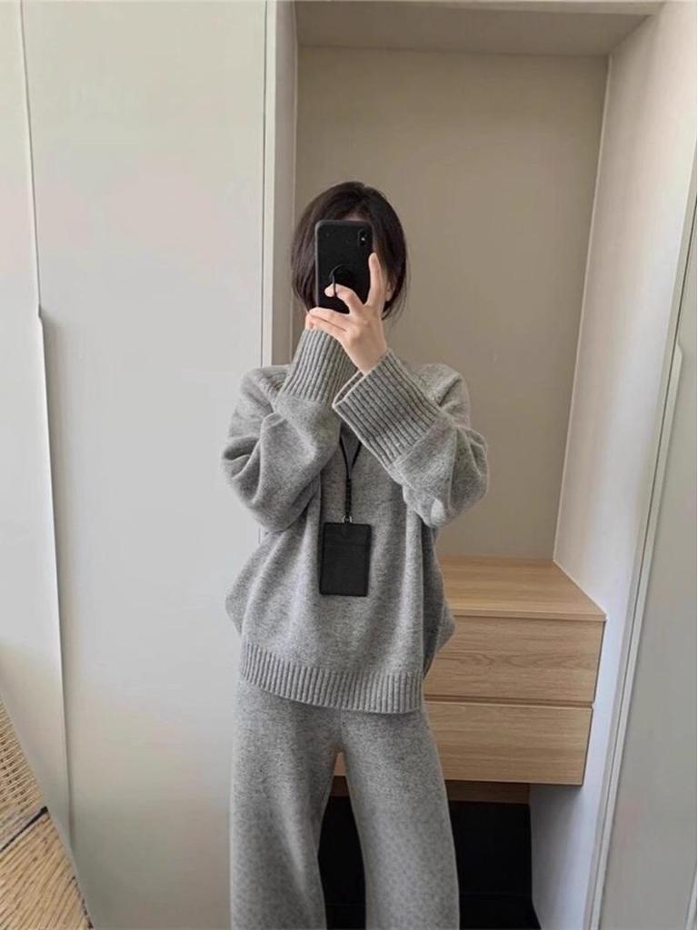 Женский осенне-зимний кардиган из рыхлой вязки шерсти: Универсальный облегающий пуловер