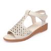 Women's Summer Sandals 2024 Luxury Artificial Leather Barefoot Shoes For Women Fashion Outdoor Trekking Open Toe Wedge Sandals