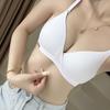 Маленькая грудь, собранная без стального кольца, нижнее белье, женский тонкий бюстгальтер, однотонный, для подростков, для определенного периода развития, мягкий, удобный, дышащий