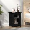 VidaXL Bedside Table Black 40x35x55 Cm Solid Pine Wood 820964