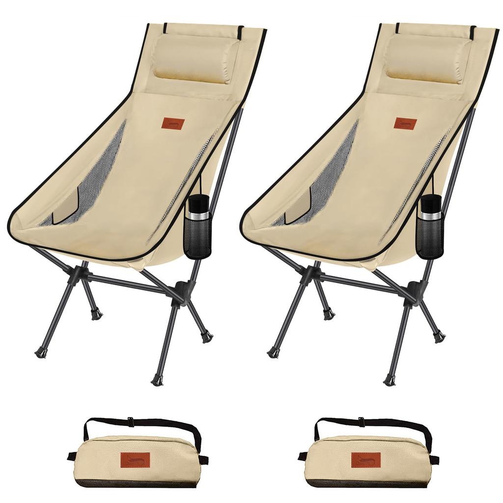 DesertFox Outdoor with Ultra Lightweight Developed Cup Capacity Camping Compact High Back Storage Bag Convenient for Mountain Portability 0088 Chair,