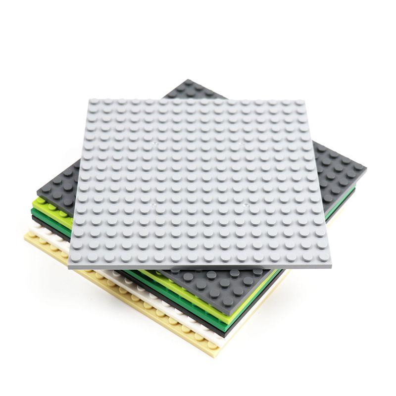 1 шт. Двусторонняя базовая пластина 16x16 точек Строительные блоки Сборка MOC Кирпичи Базовая пластина Городской Дом Строительная Доска Аксессуар