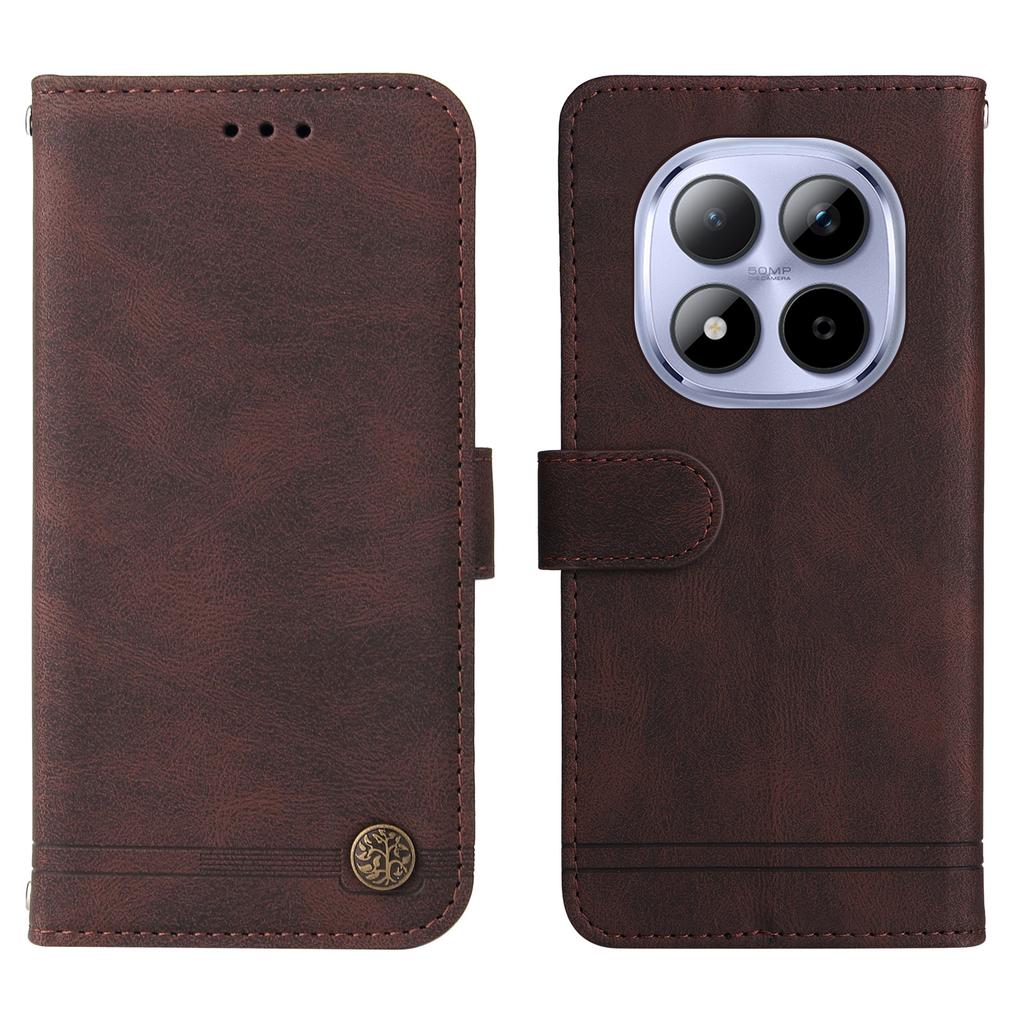 For Xiaomi Redmi Note 15 Pro 5G Leather Wallet Cases Skin Touch Phone Cover Stand with Strap