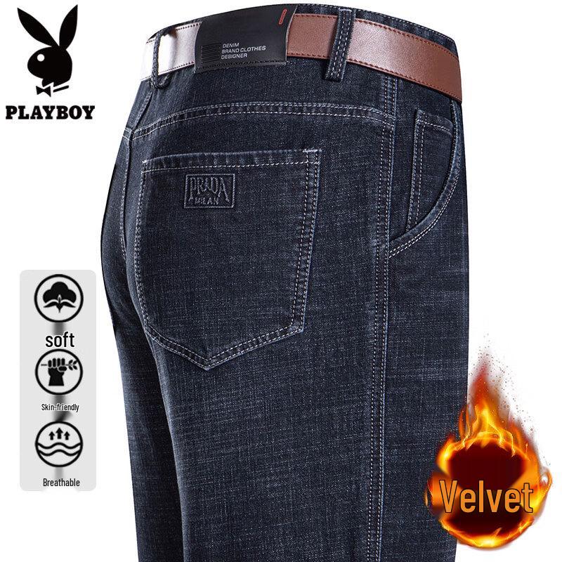 PLAYBOY Мужские джинсы свободного прямого кроя