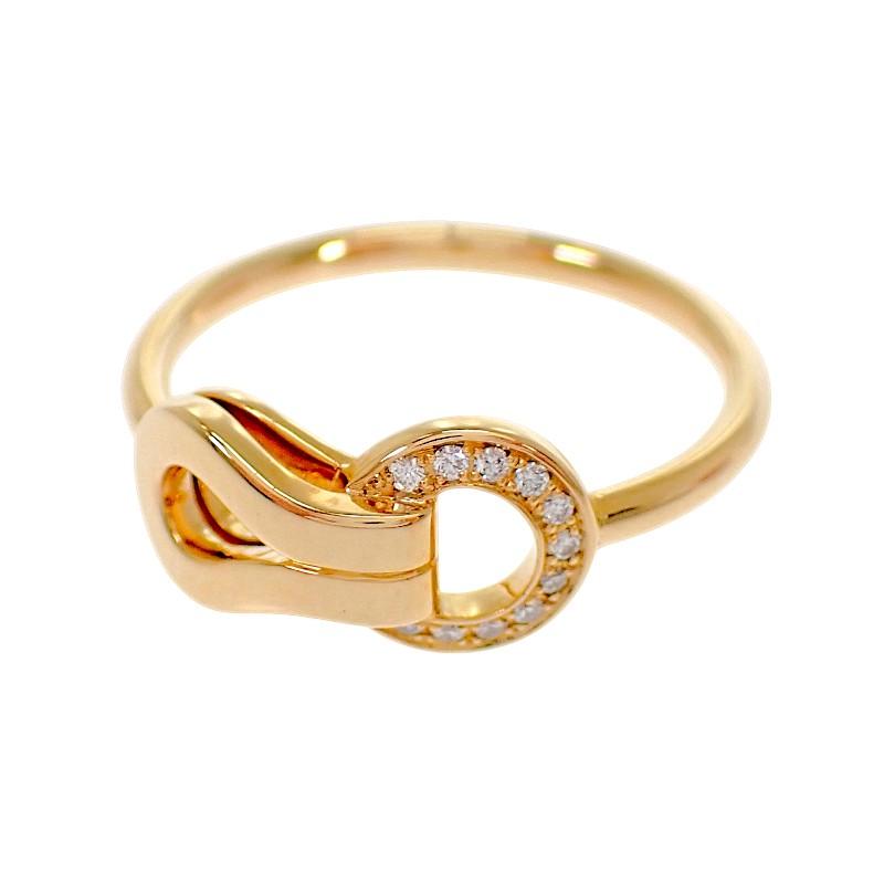 CARTIER  B4209348 #8(JP Size) ring gold K18 Pink Gold/diamond Women