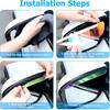 Car Mirror Rain Visor Eyebrow, Vehicle Rear View Mirror Rain Visor Guard, Automotive Exterior Side Mirror Rain Protection Cover Decor Accessories,