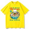 Nine Sols Yi RaUnisex T Shirt Fashion Unisex Aesthetic Funny Cute Cat Noodle TShirt Unisex High Quality Noodles Cotton Tees Shirts