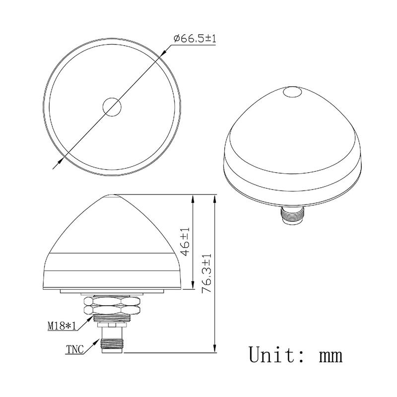 L1 B1 G1 RTK antenna,high precision GPS antenna with TNC connector