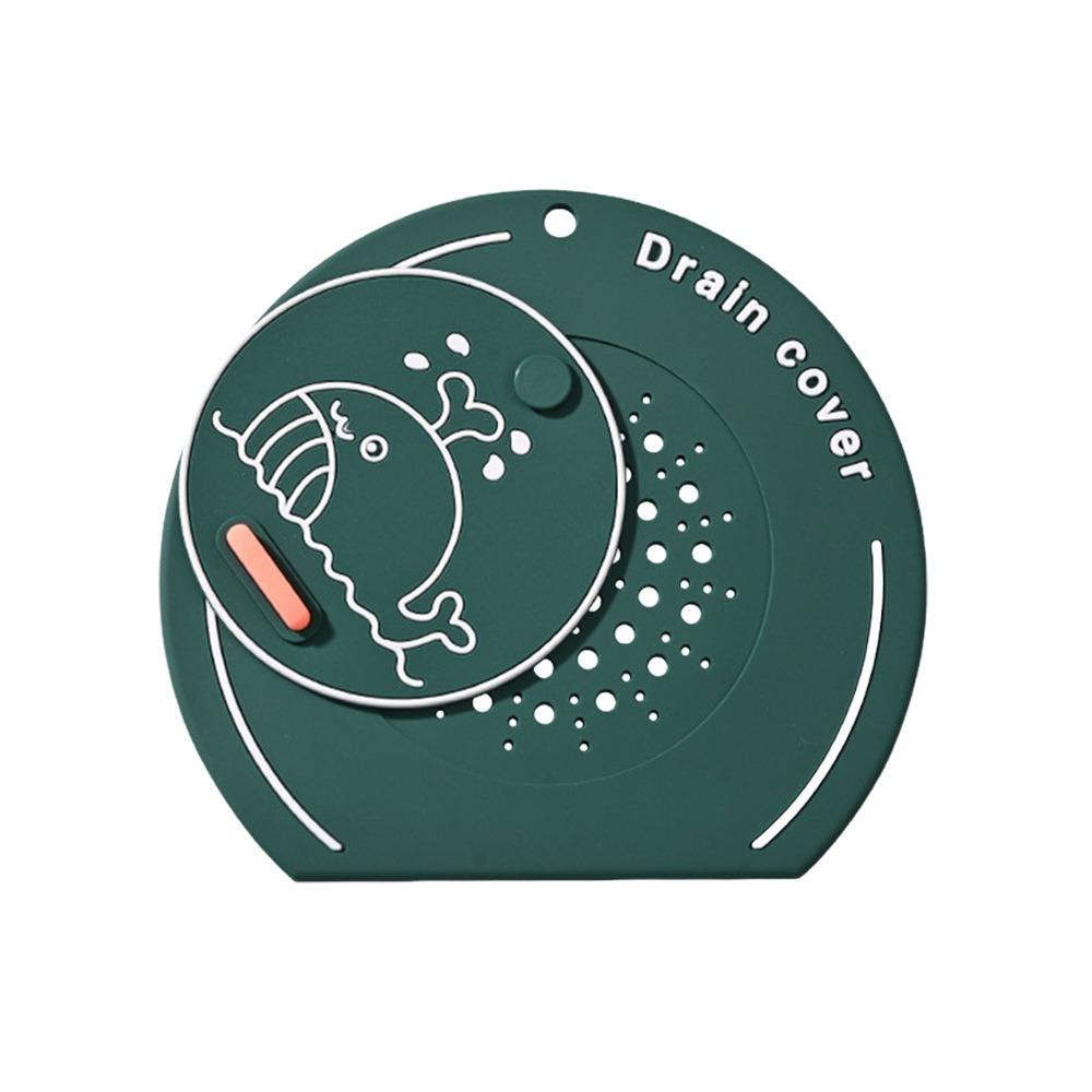 Anti-odor Floor Drain Mat Silicone Kitchen Sink Seal Mat  for Bathroom Hair Collection