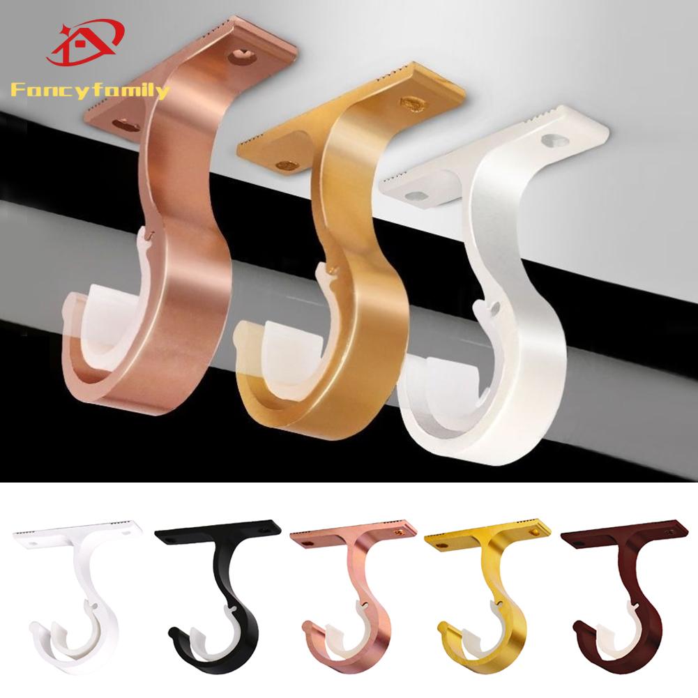 Fancyfamily Утолщенный Кронштейн Основание для Карниза из Алюминиевого Сплава Домашний Потолочный Крюк для Установки Карниза