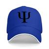 Psi Symbol Black Baseball Cap Classic Adjustable Hat for Men and Women Fashionable Design Comfort Fit Outdoor Wear