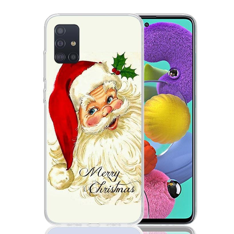 Christmas Santa Claus Present Phone Case For Samsung Galaxy A52 A42 A32 A22 A12 A51 A50S A40 A30S A20E A10S A41 A31 A21S A11 A72