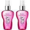 Body Fantasies Body Fantasy Body Fantasy Body Spray Cotton Candy Fragrance 50 мл Набор из 2 спреев для тела Cotton Candy