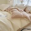 Хлопок класса А для матерей и младенцев, трехслойная пряжа, набор из четырех предметов из чистого хлопка, простыня для односпальной/двуспальной кровати, пододеяльник, мягкий, трехмерный