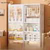Yeya Folding Double-Door Wardrobe Storage Cabinet