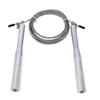 New Aluminium Speed Adjustable Steel Jump Rope Steel Wire Speed Skipping Rope(silver)