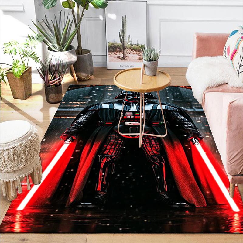 1Pc Dark Side Warrior Rug Office Carpet Indoor Outdoor Doormat Nonslip Soft Comfortable Living Christmas Halloween Xmas Gift D924199
