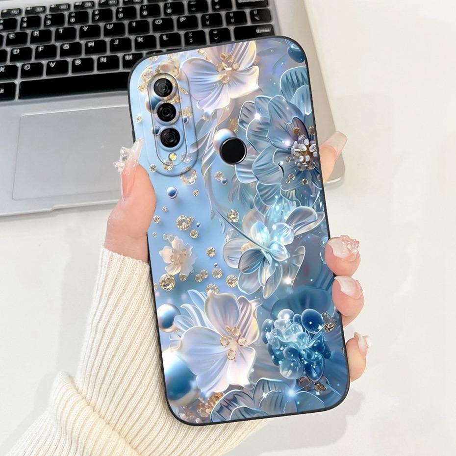 Beautiful Floral Painting Phone Case For Huawei Y6P 2020 / Y7P 2020 Soft Silicone Shockproof Cover For Huawei Y6p Y7p Bumpers