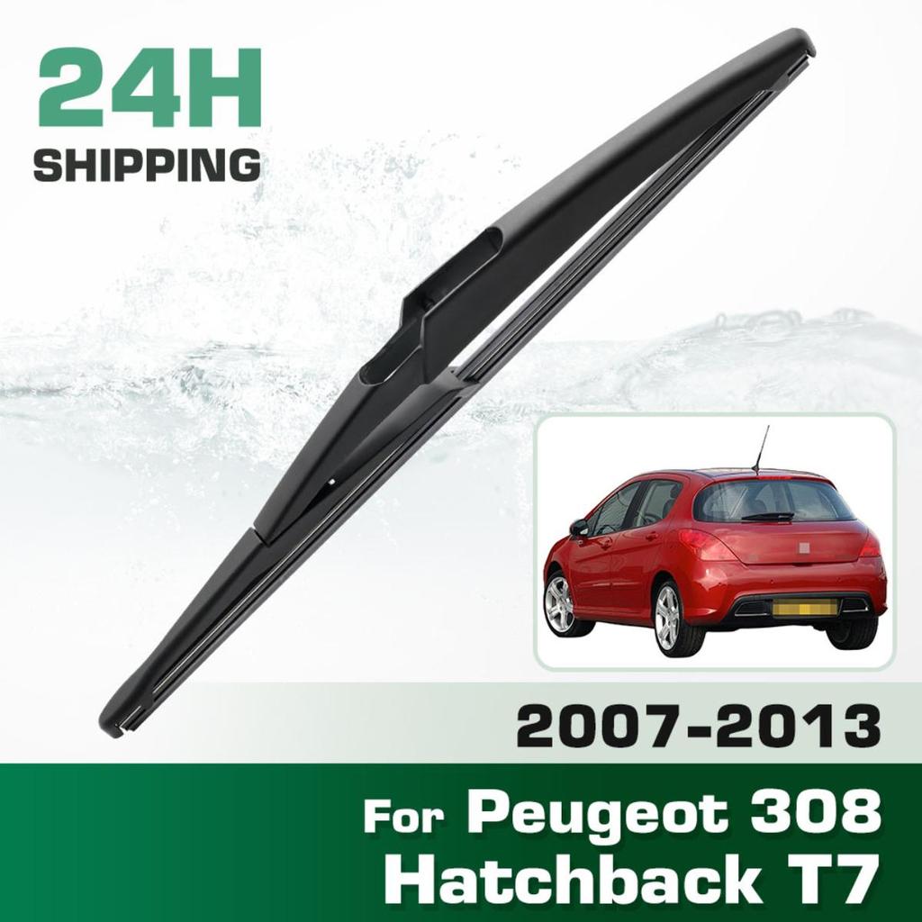 Rear Windshield Wipers Blades,Premium All-Season Wiper Blades Replacement For Peugeot 308 Hatchback T7 2007-2013