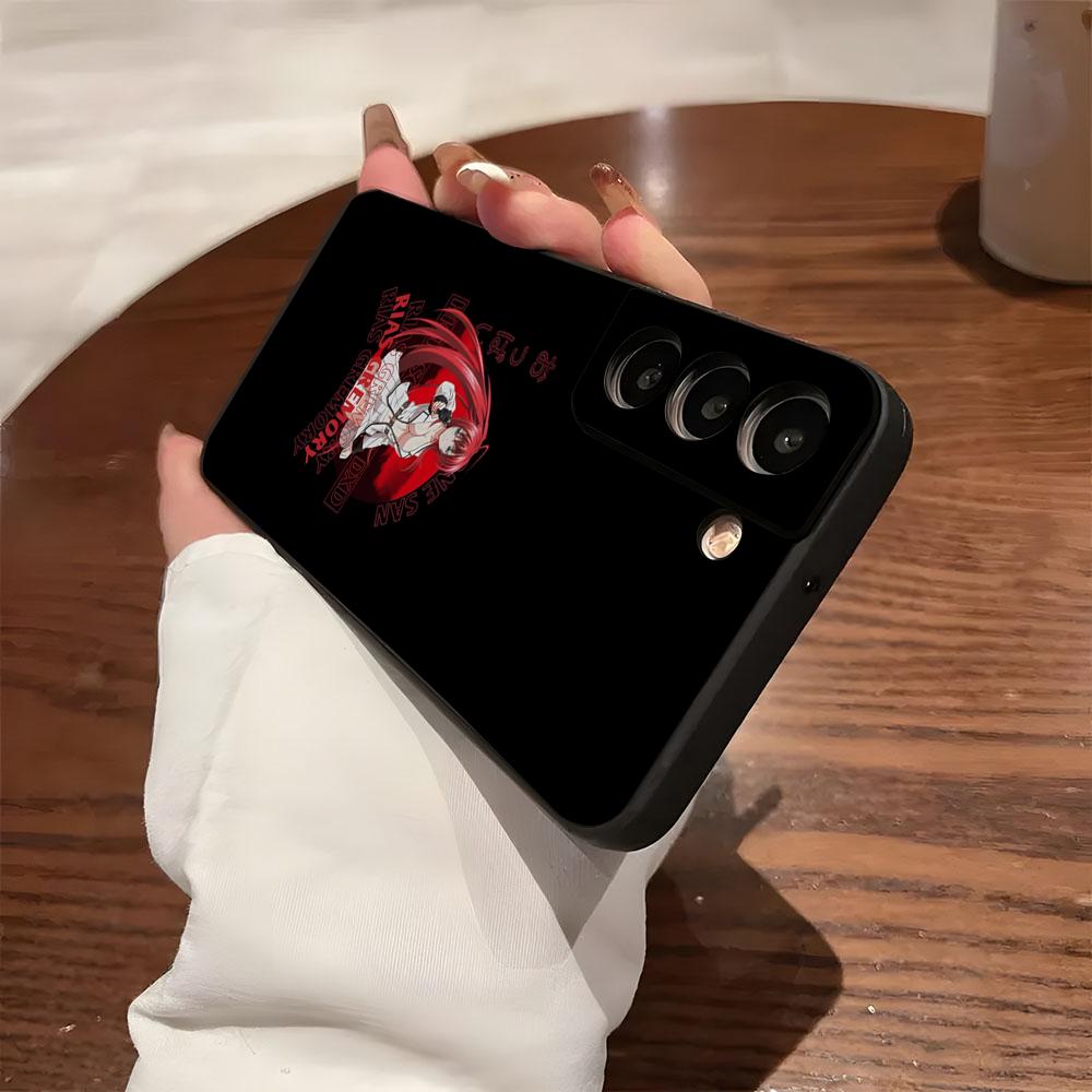 Чехол для телефона DXD Rias G-Gremory для Samsung S26 S25 S24 FE S23 S22 S21 Plus S20 Ultra Note20Ultra Черный Мягкий