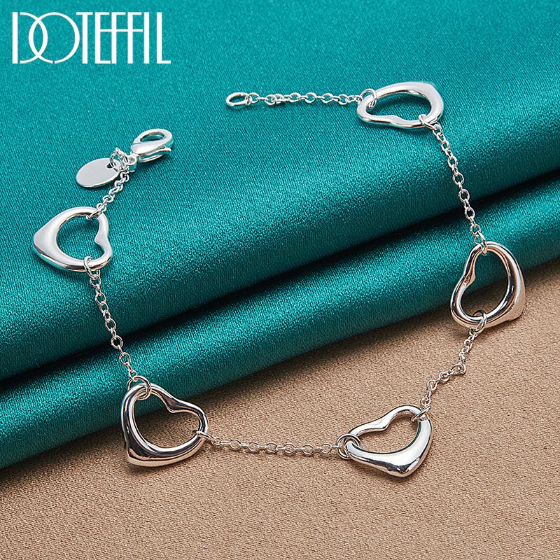 Love Bracelet Silver Romantic Jewelry