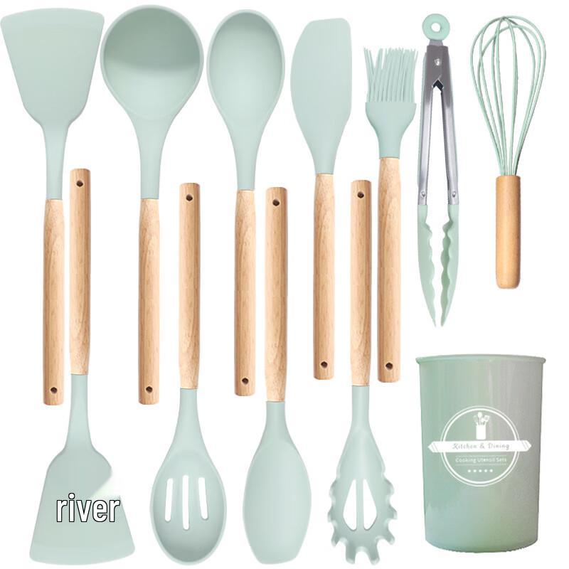 ZISIZ Silicone Kitchen Utensil Set
