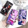 Чехол для телефона H-Helluva Boss для Samsung S26, S25, S24, S23, S22, S21, S20, Ultra, Plus, FE Черный Мягкий Чехол