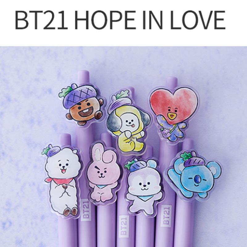 LINE FRIENDS Акриловая гелевая ручка BT21 Hope-in-Love 0,5 мм (7 вариантов)