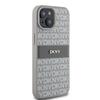 Dkny Dkhcp15Mprthsle Iphone 15 Plus /14 Plus 6.7 Beżowy/Beige Hardcase Leather Mono Stripe & Metal Logo