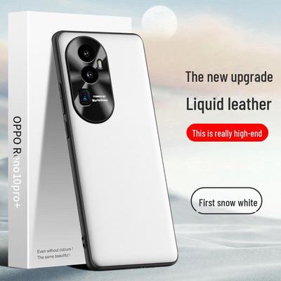 Защитный чехол из жидкой кожи для смартфона Oppo Reno 10 Pro+, защита от падения, доступна цельная доставка.