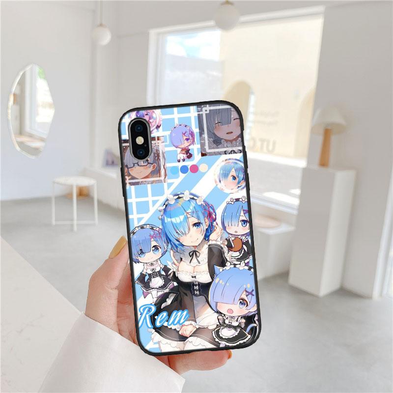 CJ48 Emilia Re Zero Ram Rem Soft Shell Phone Case for Redmi Note 8 9 Pro Max 9S 9T 9C NFC 8T 8A 10A A4