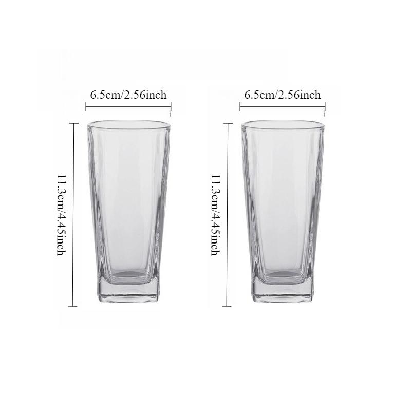 2pcs Creative Drinkware Glass Cup Classic Transparent Cup Cocktail Glasses Water Bottle Drinking Glasses Classical Whiskey Glass