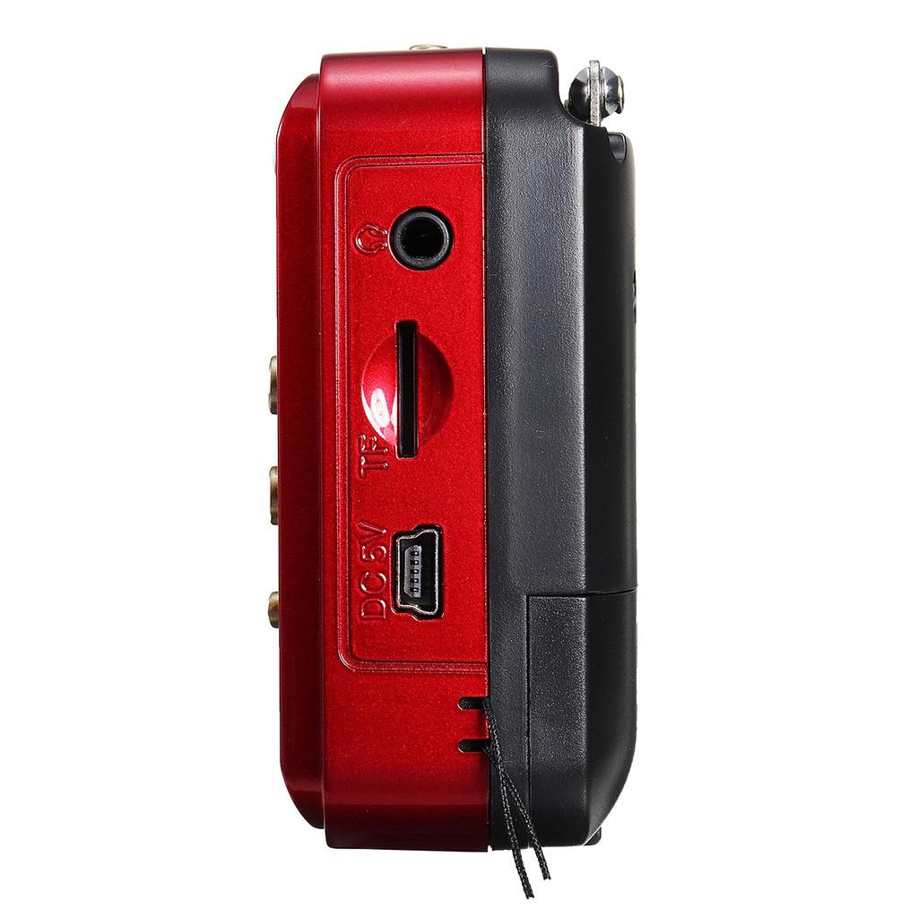 Портативное радио DC 5V USB, ручное цифровое FM, TF, MP3-плеер, динамик, перезаряжаемый, беспроводной, с записью