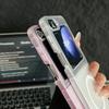 For Magsafe Transparent Case For Samsung Galaxy Z Flip 7 6 5 4 3 Magnetic Wireless Charge Acrylic Shockproof Slim Matte Cover