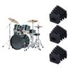3Pcs Drum Rack Stand Rubber Feet Drum Leg Protectors Anti-slip Rubber Drum Feet Drum Percussion Replacement Parts