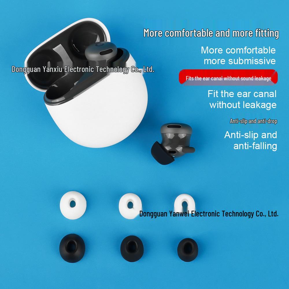 Silicone Ear Tips for Google Pixel Bluetooth Earbuds - Replacement Caps and Covers