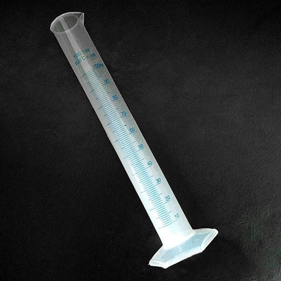 100ml Plastic Graduated Measuring Cylinder with Scale Chemistry Laboratory Tool