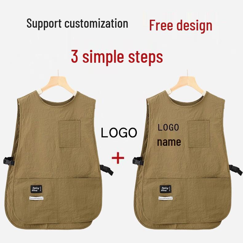 Водонепроницаемый и устойчивый к пятнам фартук в японском стиле для выпечки, кейтеринга и мастеров маникюра